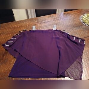 Roz And Ali Rhinestone Cold Shoulder Top